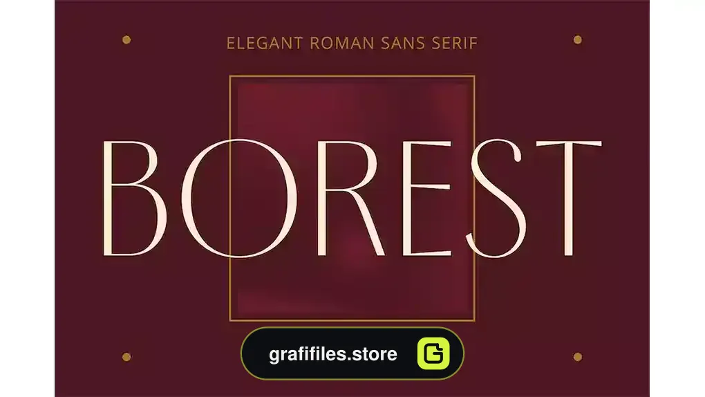 فونت انگلیسی Borest Typeface