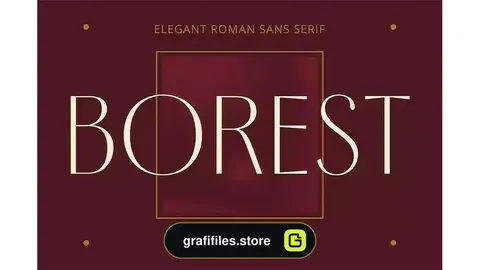فونت انگلیسی Borest Typeface