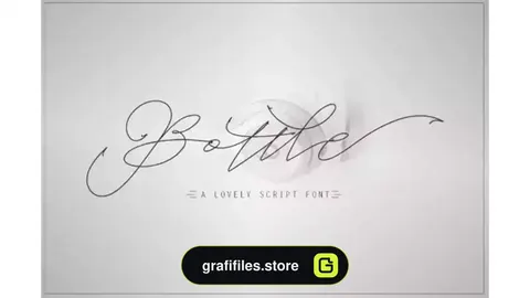 فونت انگلیسی دست نویس Bottle Font
