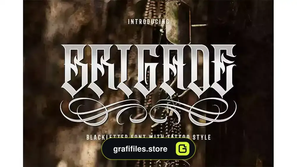 فونت انگلیسی تاتو Brigade