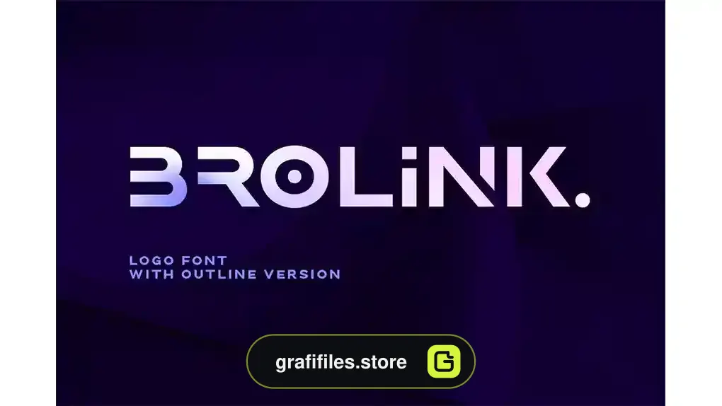 فونت انگلیسی لوگو Brolink - Logo Font