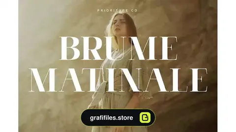 فونت انگلیسی کلاسیک Brume Matinale – Modern & Classic Serif
