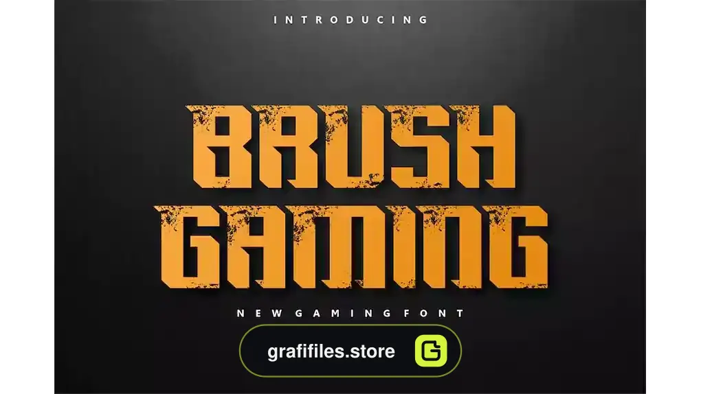 فونت انگلیسی گیمینگ Brush Gaming Font