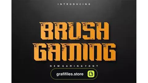 فونت انگلیسی گیمینگ Brush Gaming Font