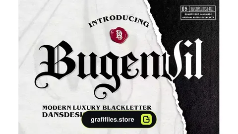 فونت انگلیسی تاتو Bugenvil