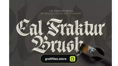 فونت انگلیسی گرافیکی Cal Fraktur Brush