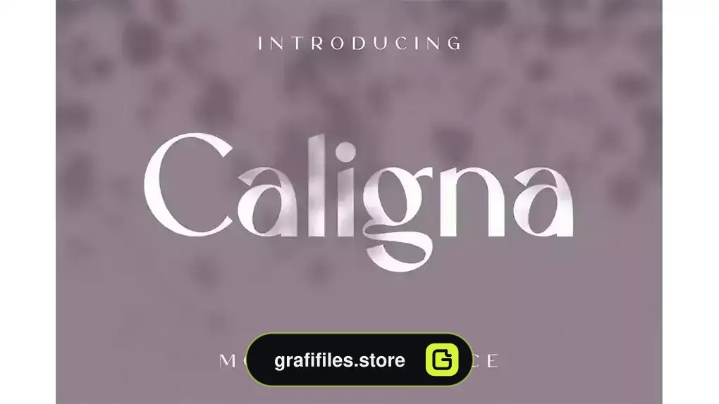 فونت انگلیسی مدرن Caligna