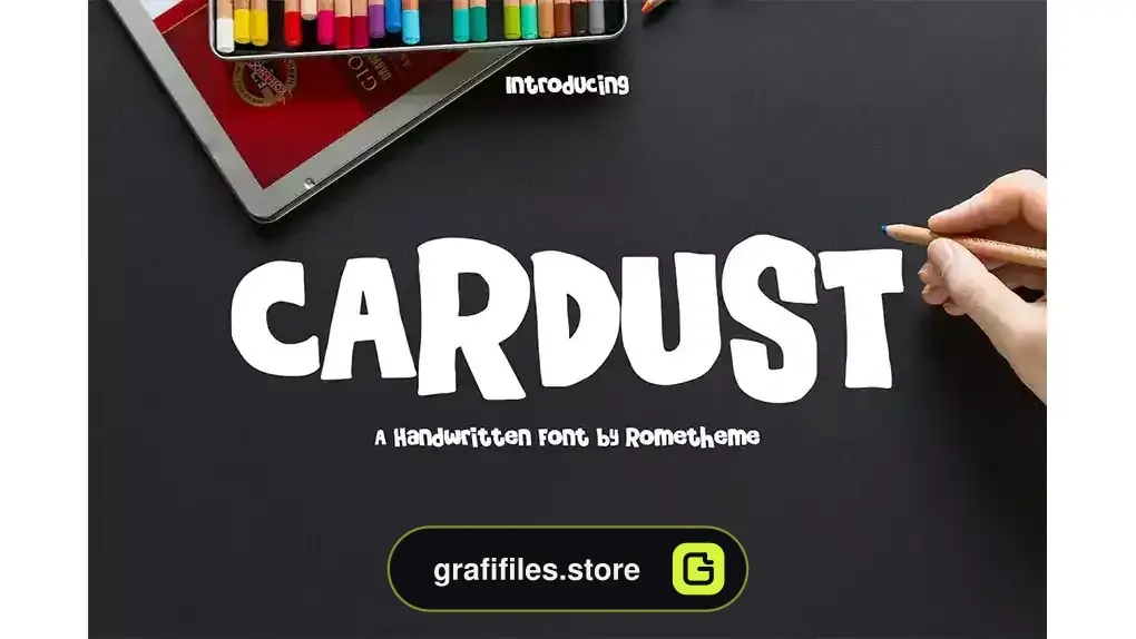 فونت انگلیسی فانتزی Cardust - Fun Font