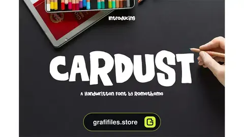 فونت انگلیسی فانتزی Cardust - Fun Font