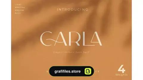 فونت انگلیسی مدرن Carla Sans - Elegant Typeface