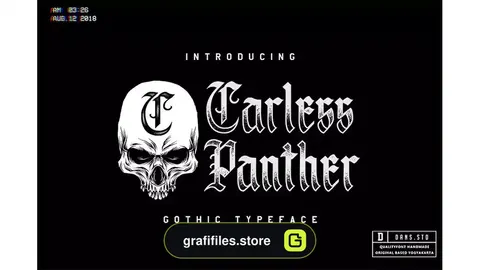 فونت انگلیسی تاتو Carless Panther