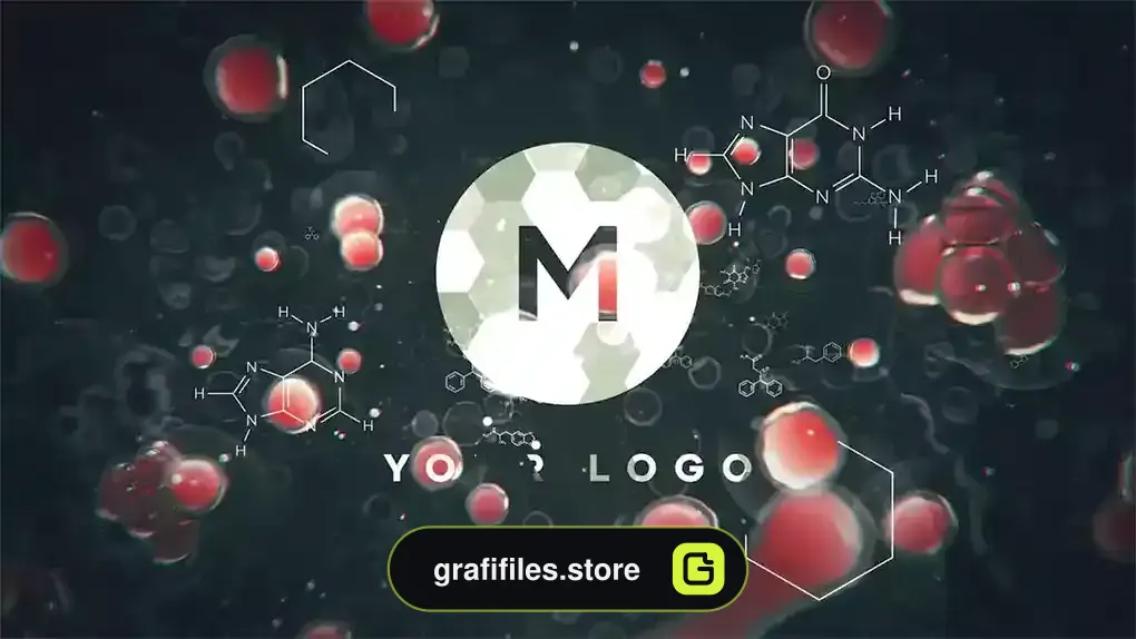 پروژه افترافکت لوگو پزشکی Cell Division Logo Reveal