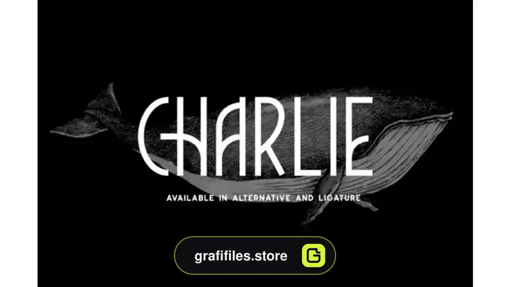 فونت انگلیسی گرافیکی Charlie Font