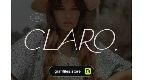 فونت انگلیسی مدرن Claro - Elegant Font Family