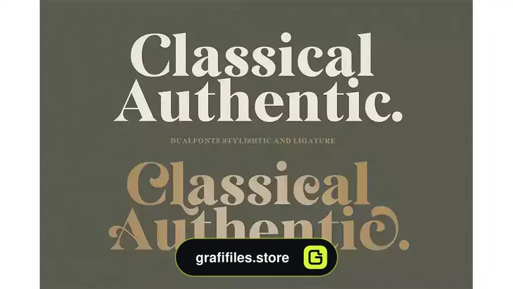 فونت انگلیسی کلاسیک Classical Authentic