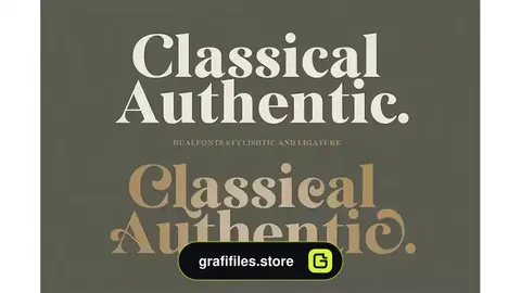 فونت انگلیسی کلاسیک Classical Authentic