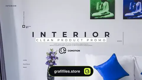 پروژه افترافکت تیزر تبلیغاتی معماری داخلی Clean Interior Product Promo
