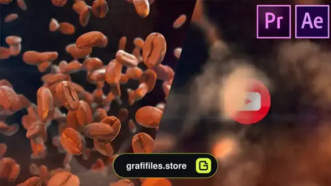 پروژه پریمیر لوگو دانه قهوه