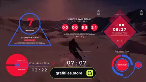 پروژه پریمیر شمارش معکوس Countdown Timer Ver.2