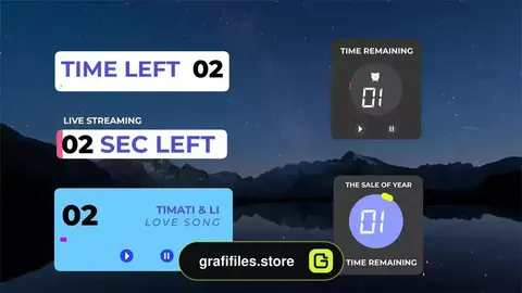 پروژه پریمیر شمارش معکوس Counter Timers Toolkit