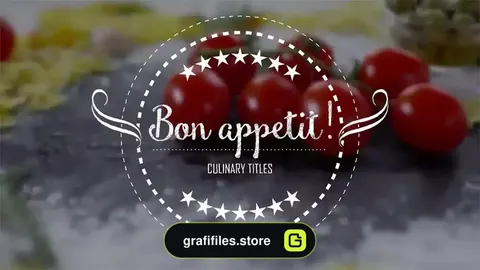 پروژه افترافکت تایتل آشپزی Culinary Titles