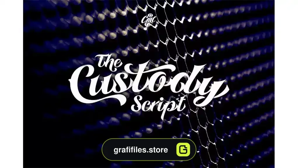 فونت انگلیسی تاتو Custody Script - Tattoo Font