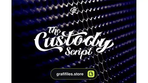 فونت انگلیسی تاتو Custody Script - Tattoo Font