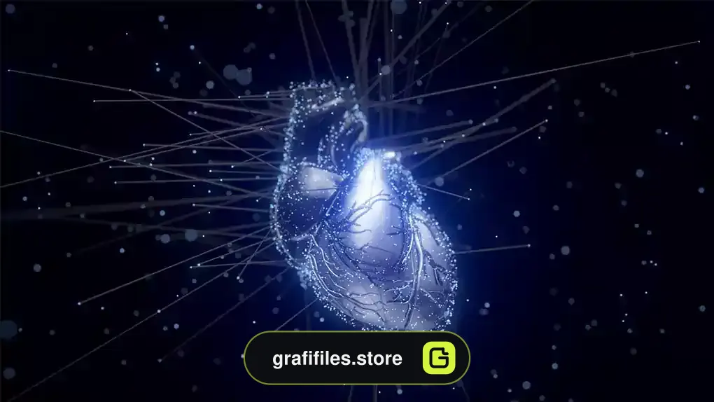 پروژه پریمیر لوگو پزشکی Cyber Heart Logo