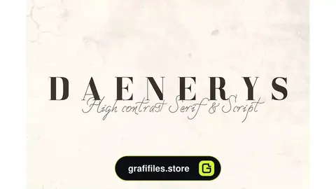 فونت انگلیسی کلاسیک DAENERYS Serif and Script Font Duo