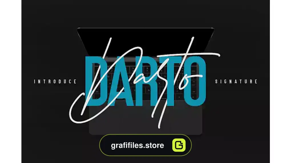 فونت انگلیسی به سبک امضا Darto Signature – Free Sans