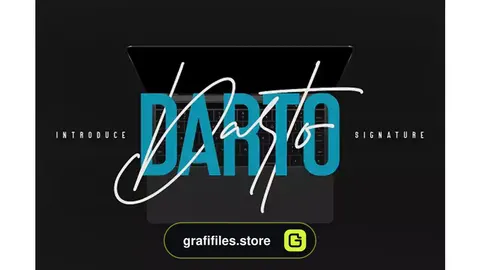 فونت انگلیسی به سبک امضا Darto Signature – Free Sans