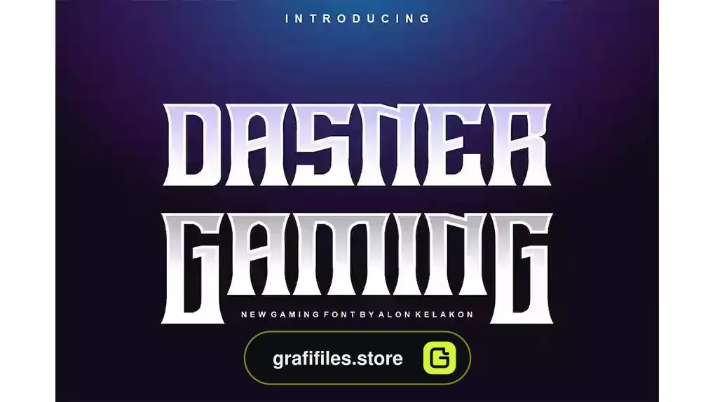 فونت انگلیسی گیمینگ Dasner Gaming