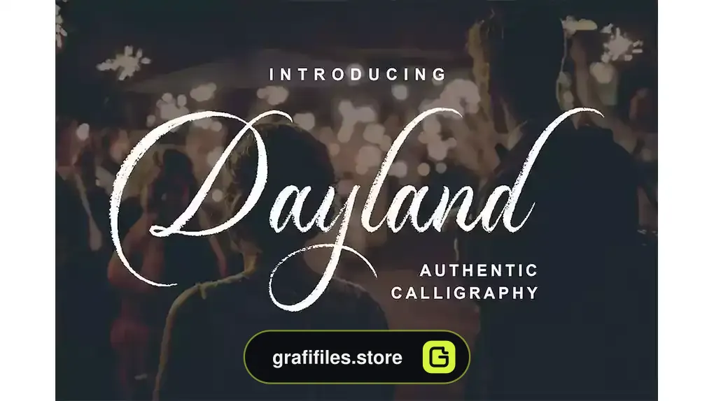 فونت انگلیسی دست نویس Dayland - Authentic Calligraphy