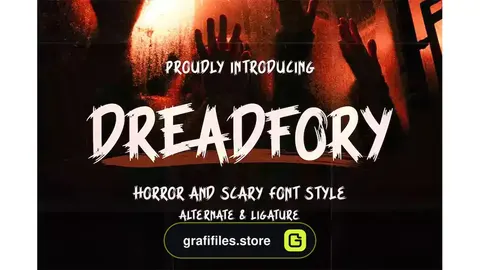 فونت انگلیسی ترسناک Deadfory - Horror And Scary Font