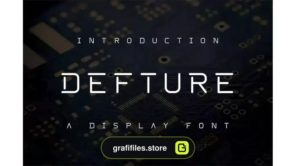 فونت انگلیسی مدرن Defture Font