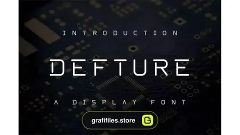 فونت انگلیسی مدرن Defture Font