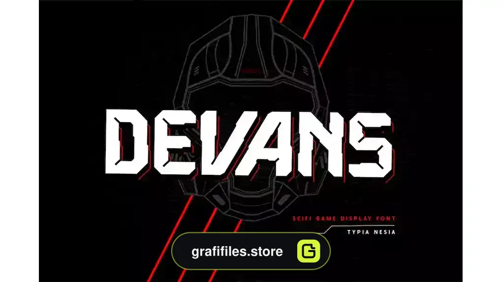 فونت انگلیسی گیمینگ Devans - Scifi Game Font