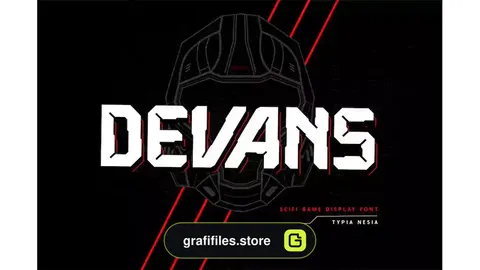 فونت انگلیسی گیمینگ Devans - Scifi Game Font
