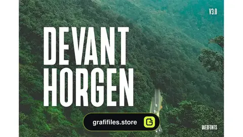 فونت انگلیسی مدرن Devant Horgen - Modern Typeface v3.0