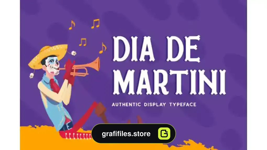 فونت انگلیسی فانتزی Dia De Martini Font