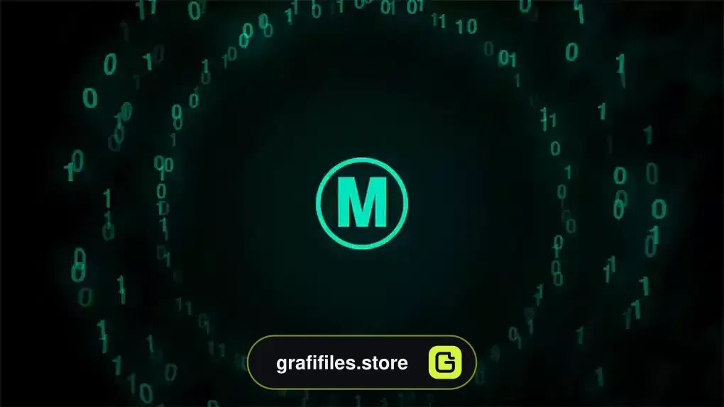 پروژه افترافکت لوگو تکنولوژی Digital Code Logo Reveal