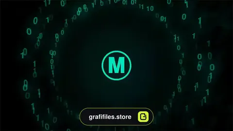 پروژه افترافکت لوگو تکنولوژی Digital Code Logo Reveal