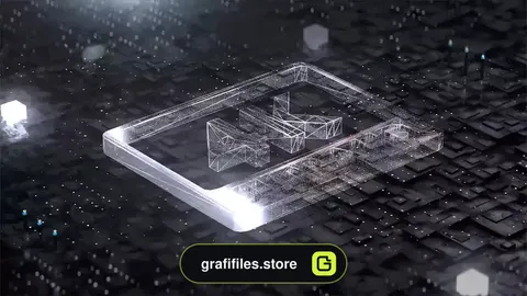 پروژه افترافکت لوگو دیجیتال Digital Logo