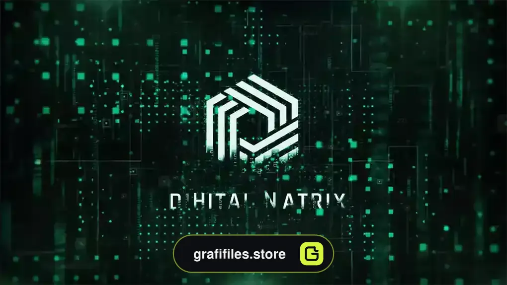 پروژه افترافکت لوگو تکنولوژی Digital Matrix Logo
