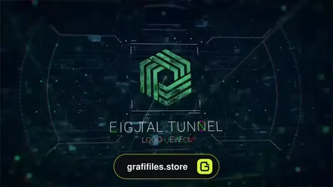 پروژه افترافکت لوگو تکنولوژی Digital Tunnel Logo