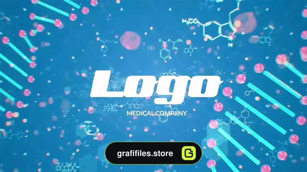 پروژه افترافکت لوگو پزشکی DNA Logo Reveal