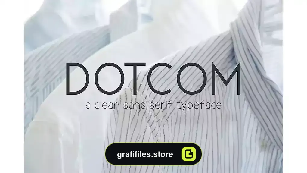 فونت انگلیسی ساده Dotcom Family
