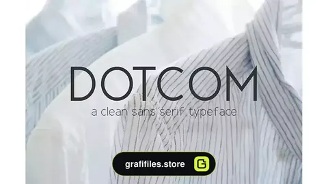 فونت انگلیسی ساده Dotcom Family