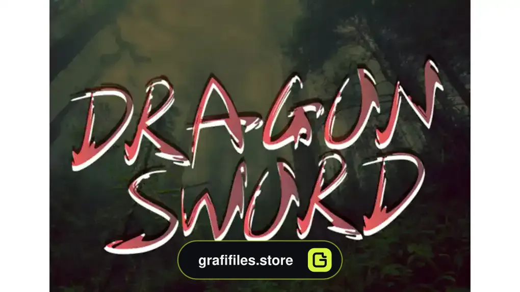 فونت انگلیسی Dragon Sword Font