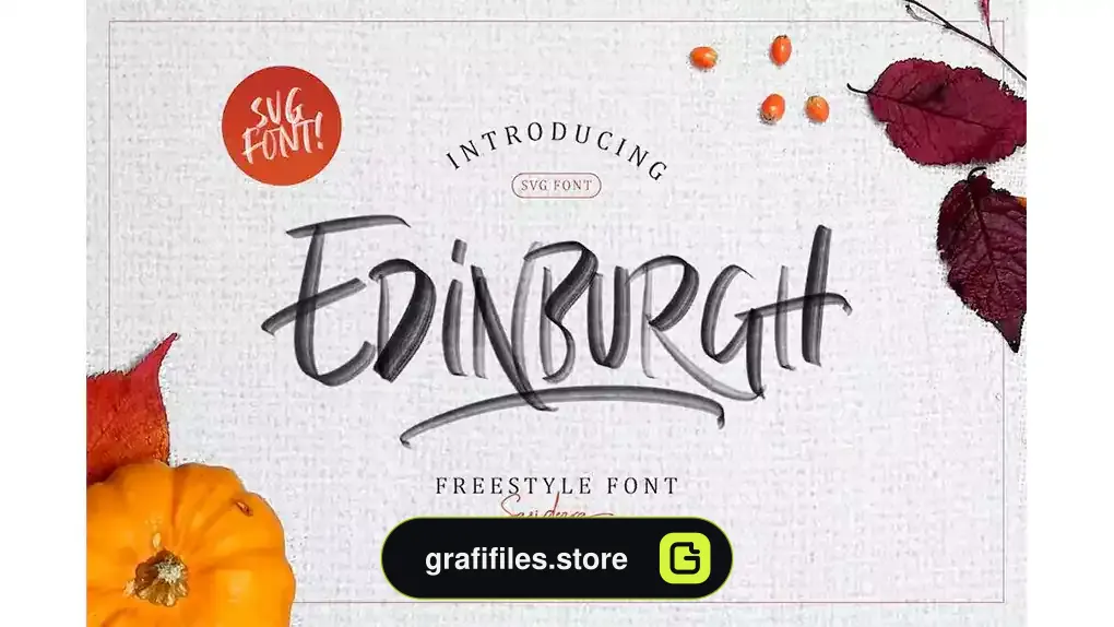 فونت انگلیسی دست نویس Edinburgh - SVG Font